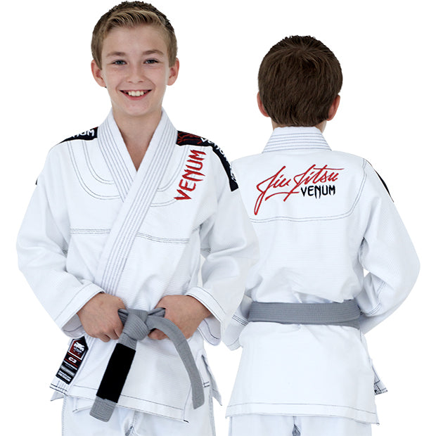 venum challenger 2.0 bjj gi voor kinderen - wit