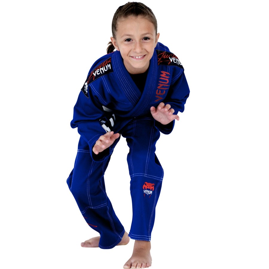 venum challenger 2.0 bjj gi voor kinderen - koningsblauw