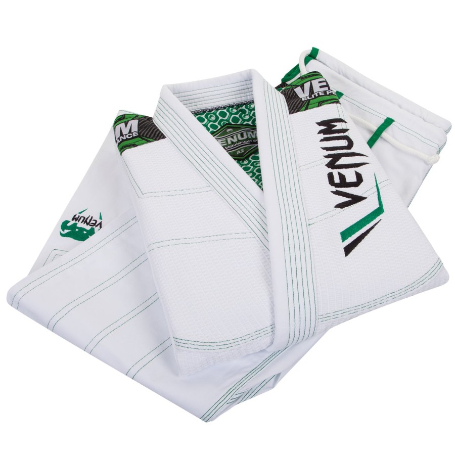 venum elite bjj gi - witgroen