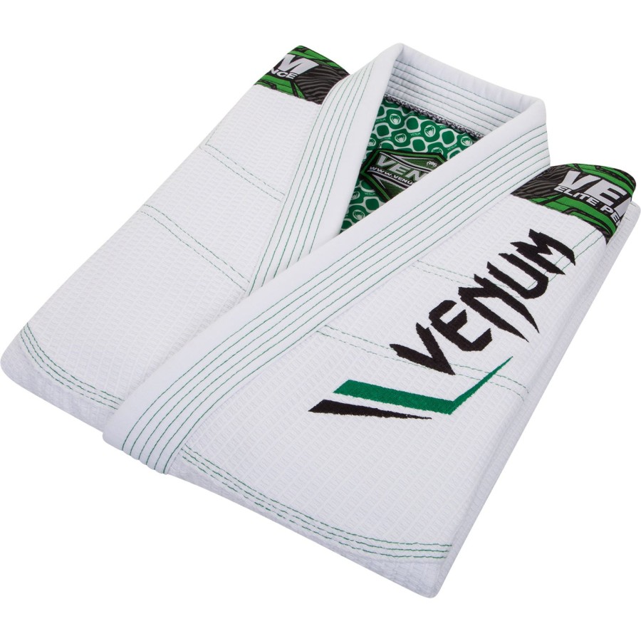 venum elite bjj gi - witgroen
