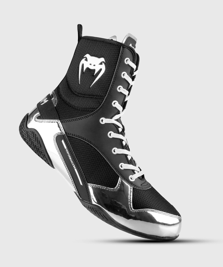 venum elite boksschoenen - zwartzilver