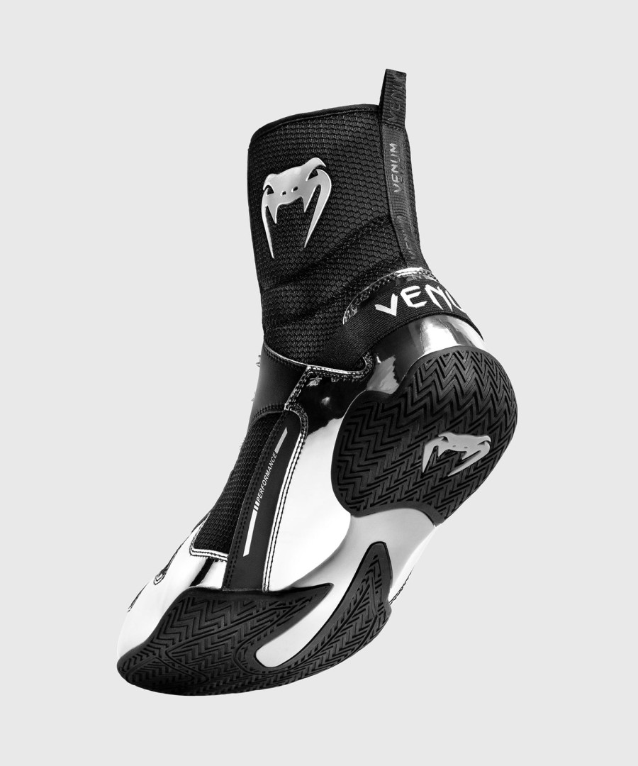 venum elite boksschoenen - zwartzilver