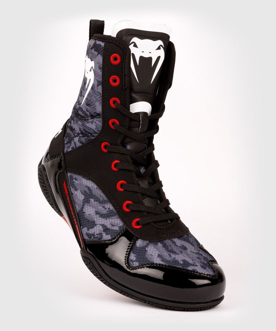 venum elite boksschoenen – donkere camouflage