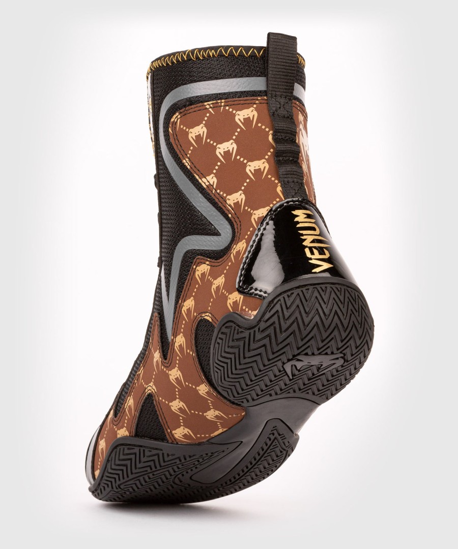 venum elite evo monogram boksschoenen – zwartbruin