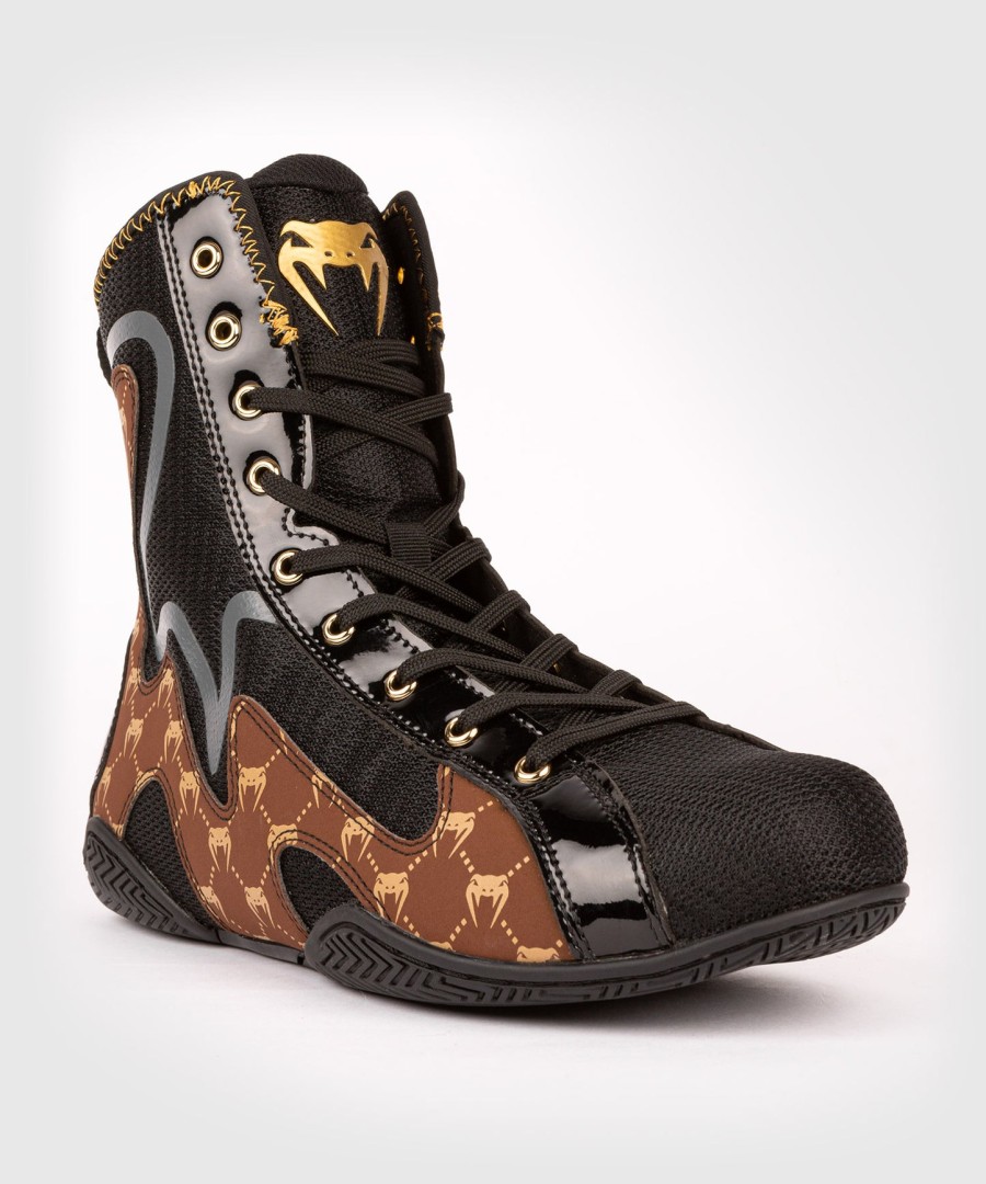 venum elite evo monogram boksschoenen – zwartbruin