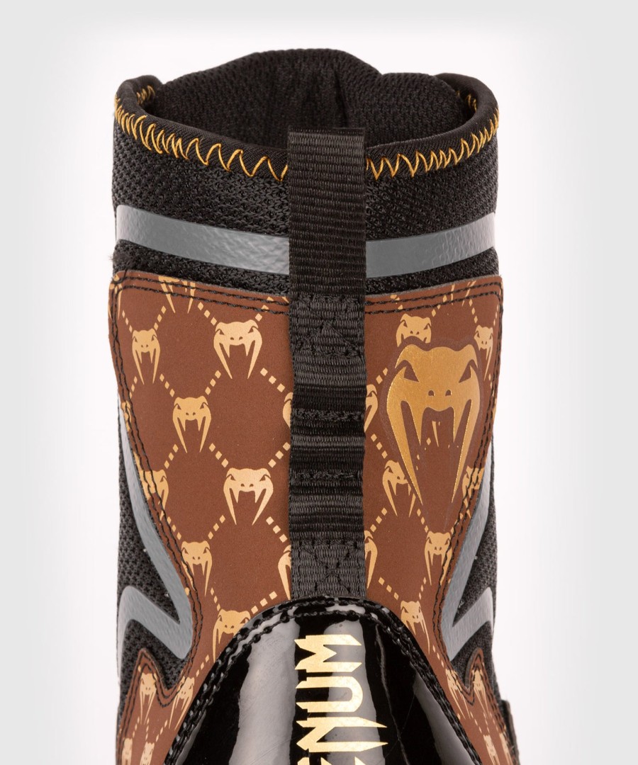 venum elite evo monogram boksschoenen – zwartbruin