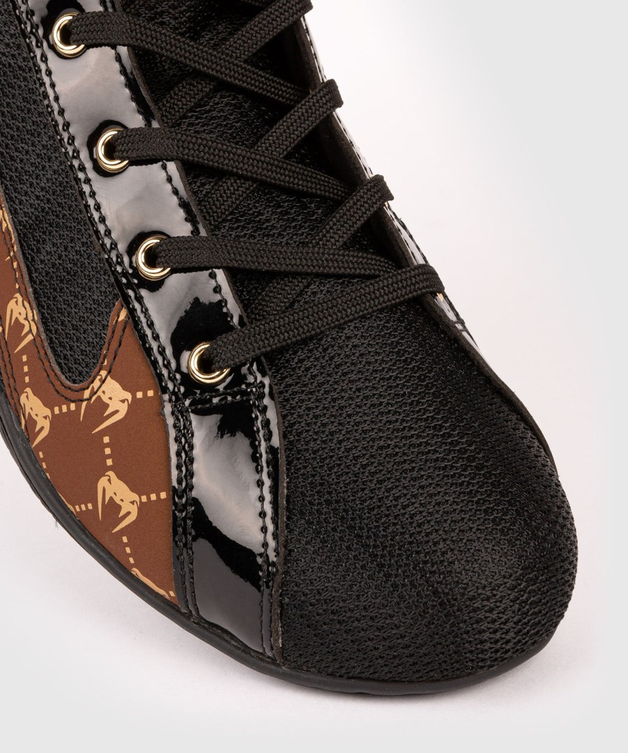 venum elite evo monogram boksschoenen – zwartbruin