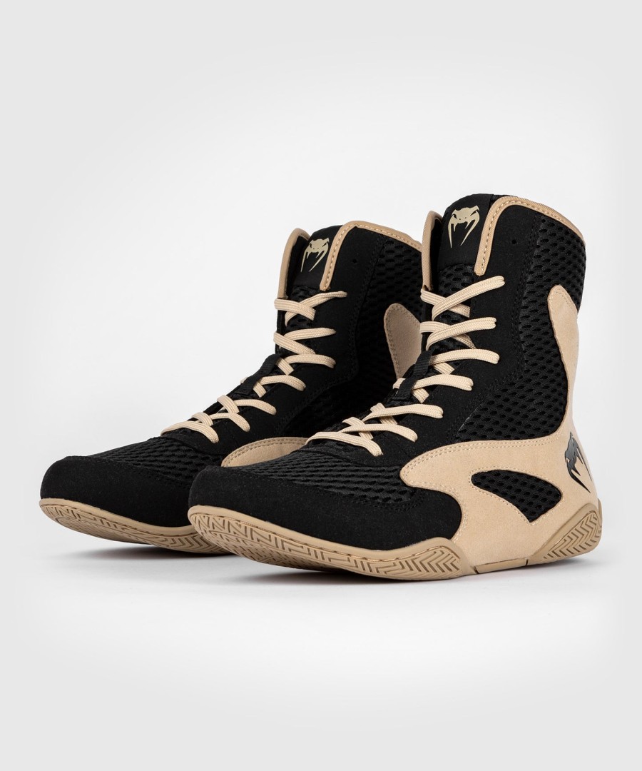 venum contender boksschoenen - zwartzand