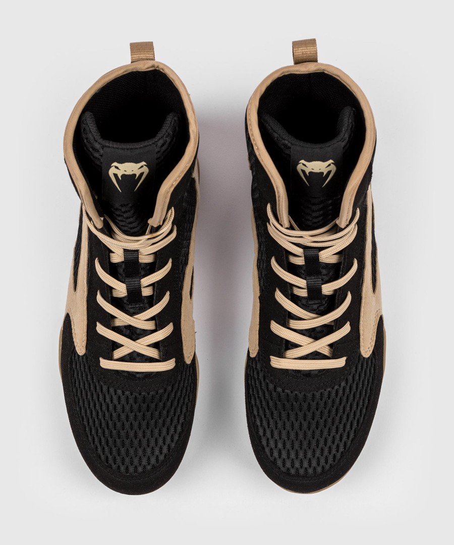 venum contender boksschoenen - zwartzand