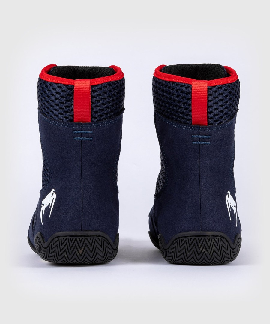 venum contender boksschoenen - marineblauwrood