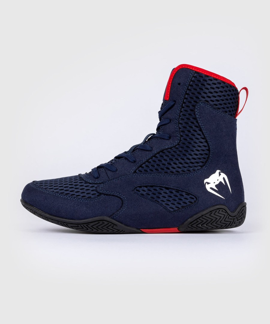 venum contender boksschoenen - marineblauwrood