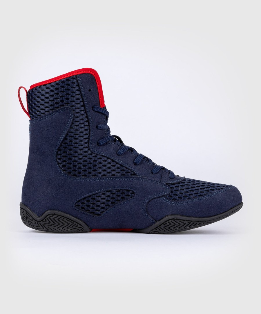 venum contender boksschoenen - marineblauwrood