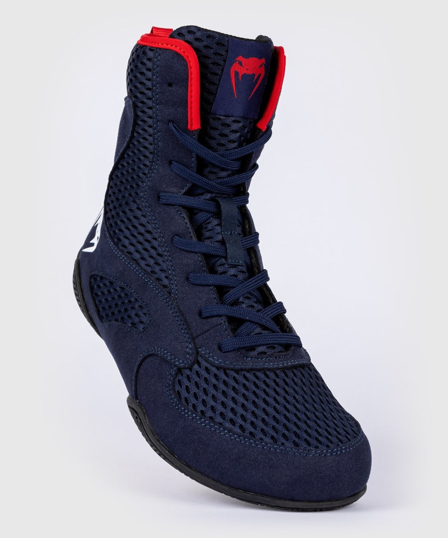 venum contender boksschoenen - marineblauwrood