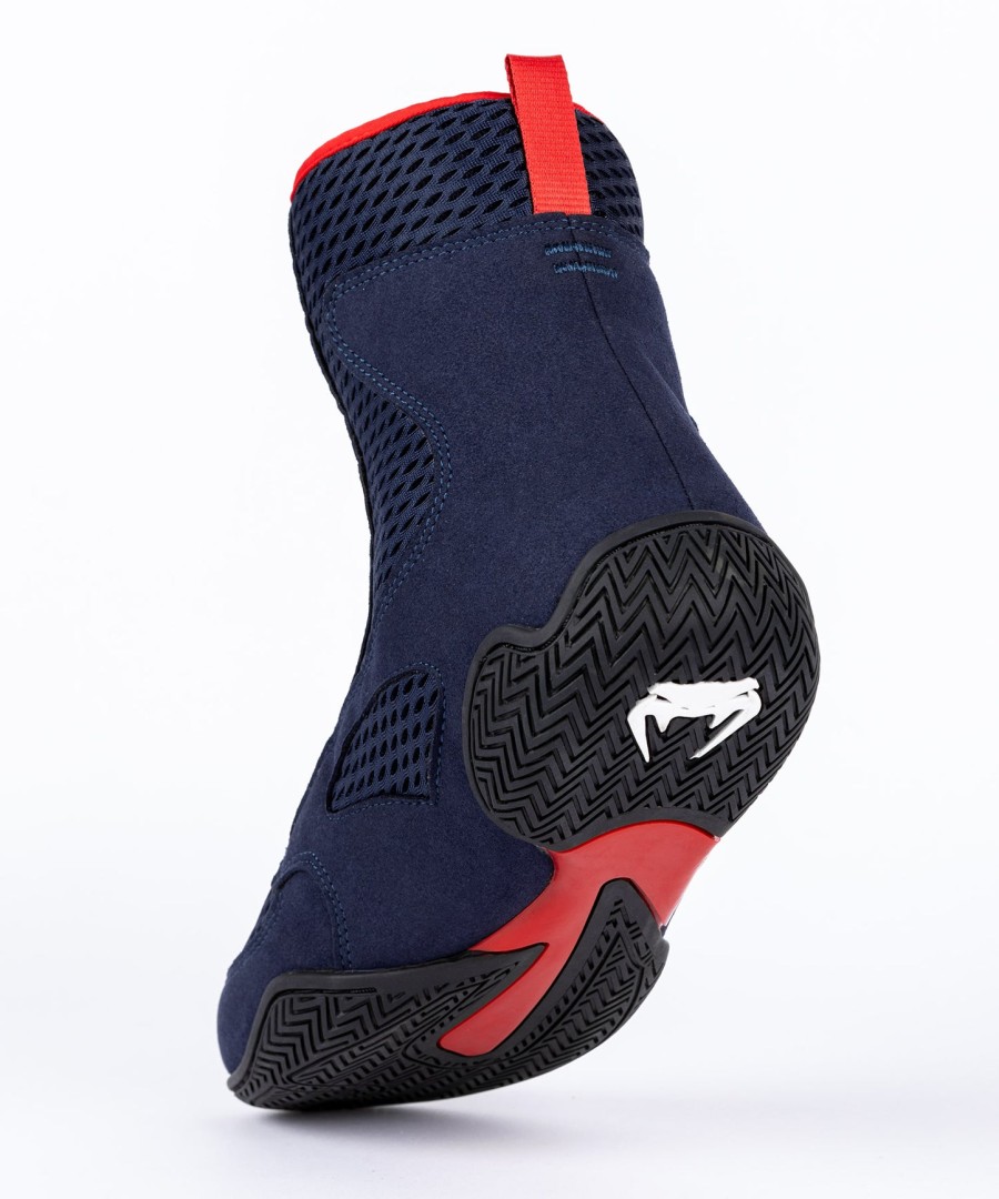 venum contender boksschoenen - marineblauwrood