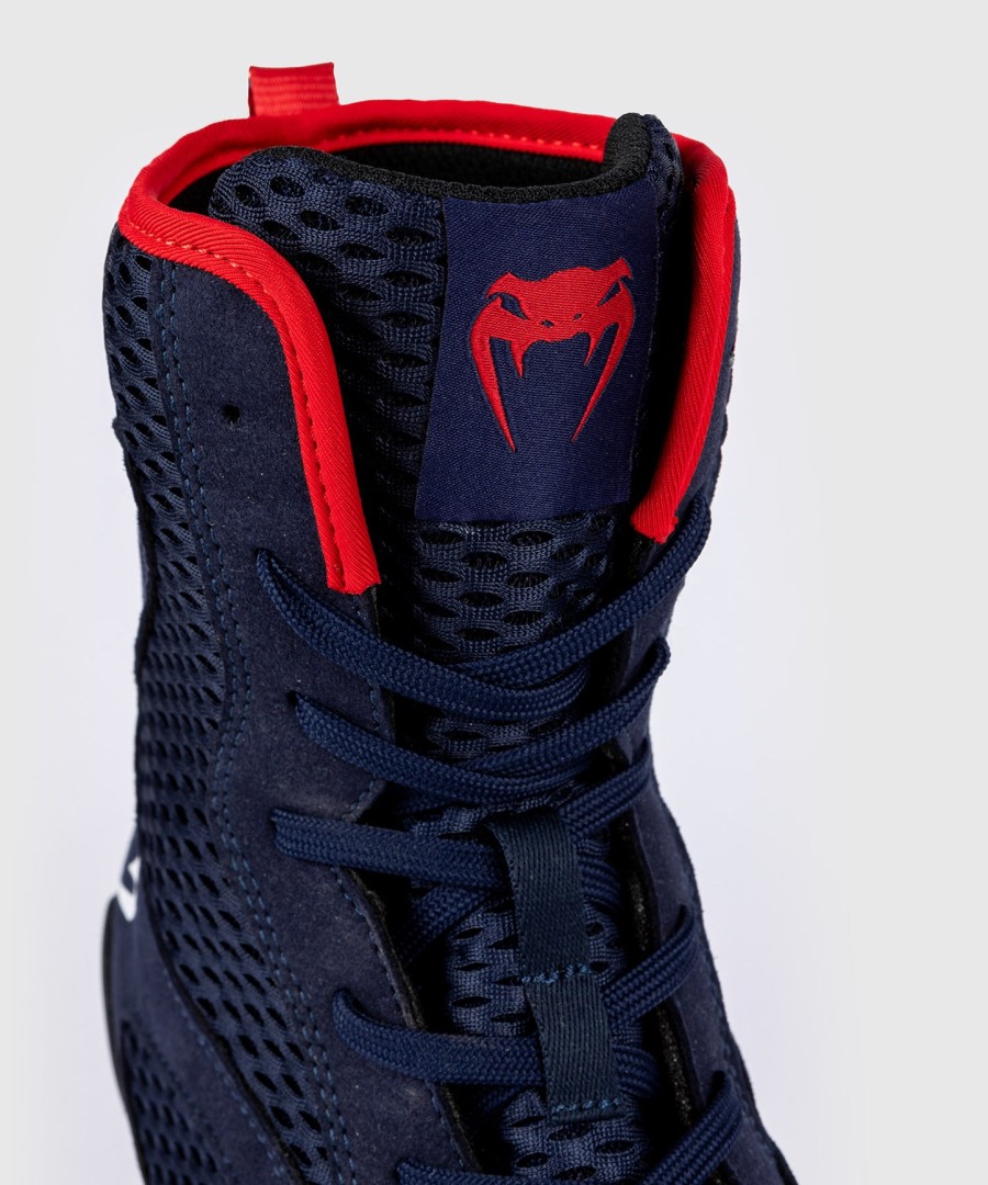 venum contender boksschoenen - marineblauwrood