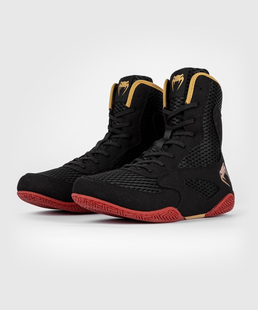 venum contender boksschoenen - zwartgoudrood