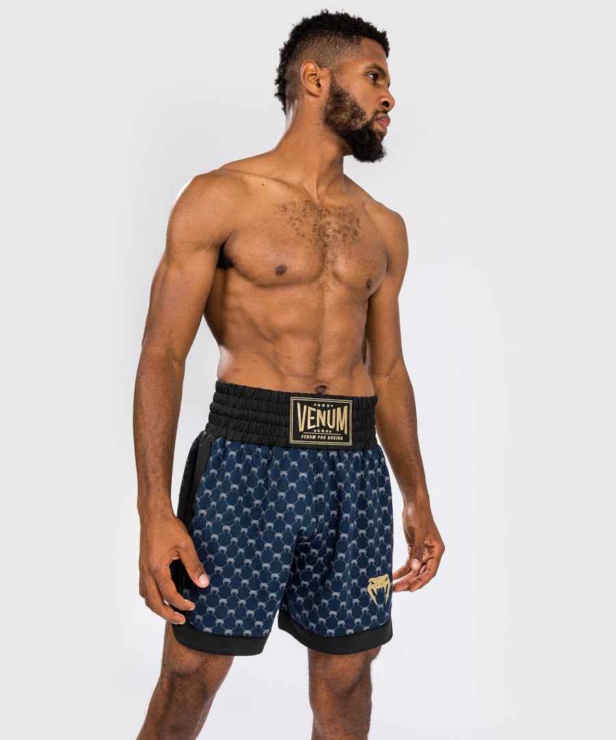 venum monogram boksbroekje - zwartmarineblauw