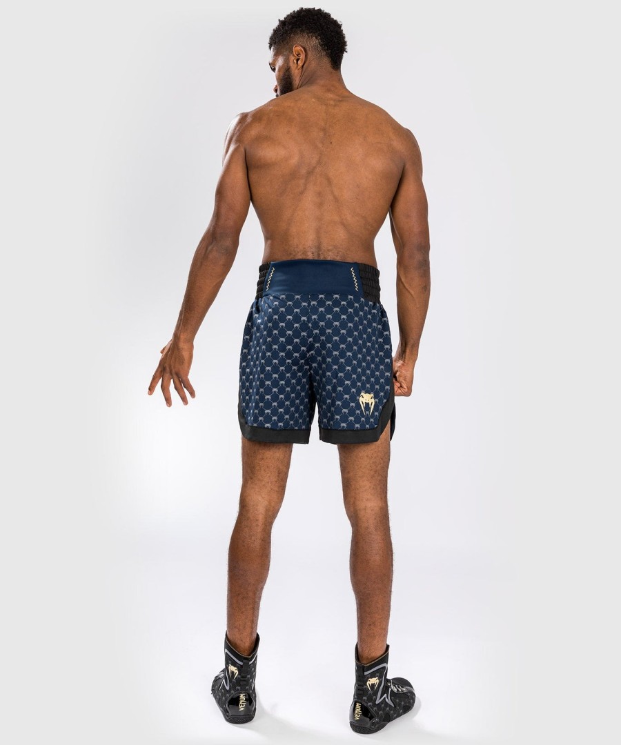 venum monogram boksbroekje - zwartmarineblauw
