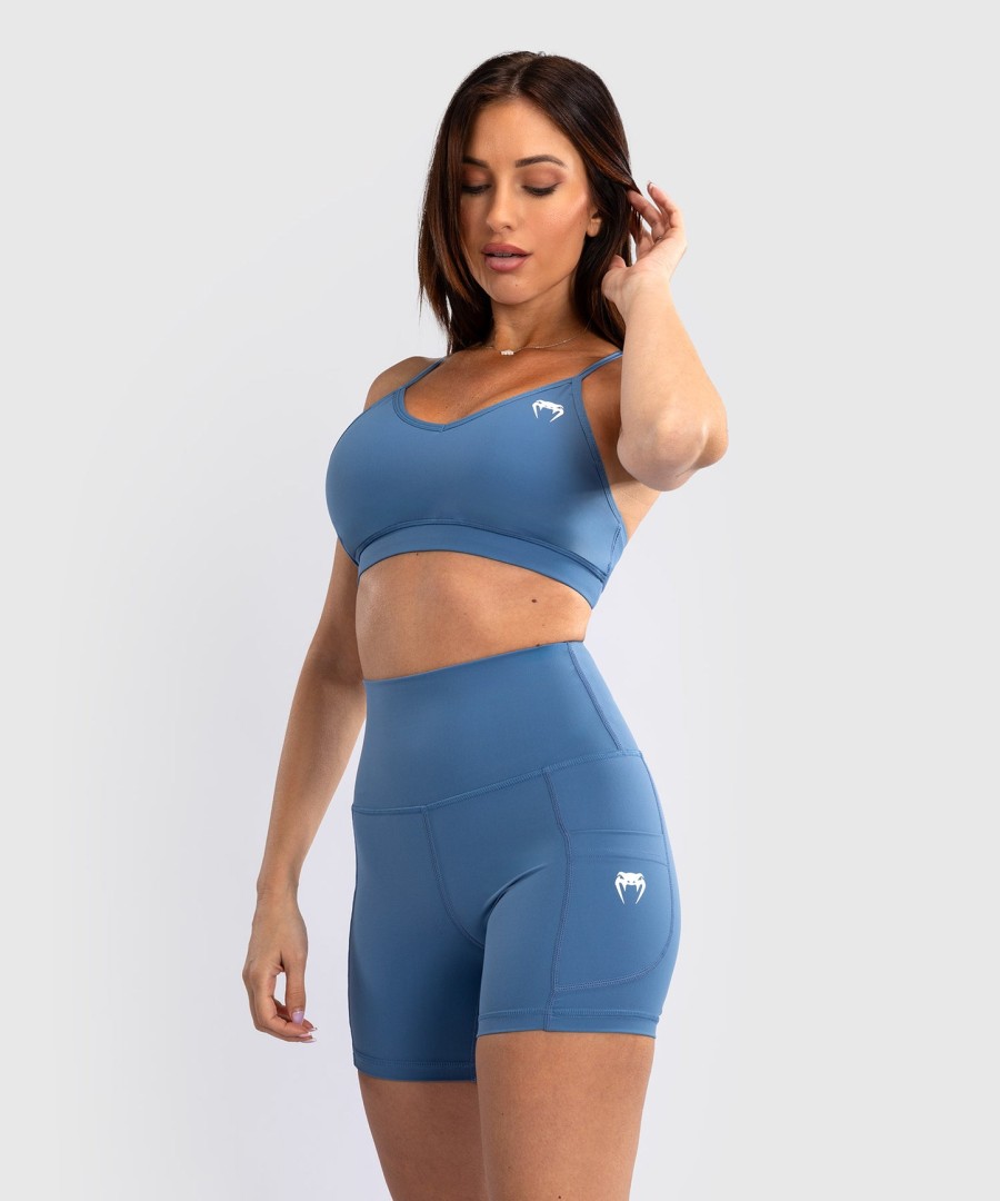 venum essential sportbeha voor dames met lage impact - stormblauw