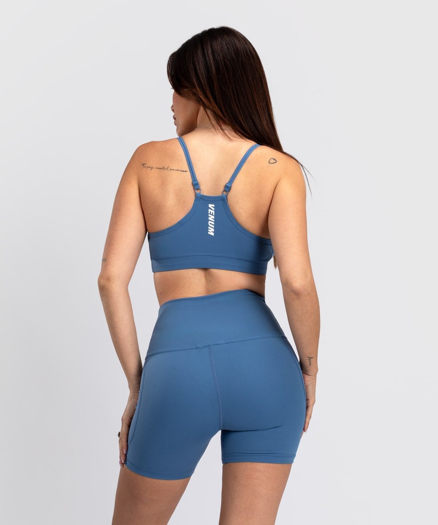 venum essential sportbeha voor dames met lage impact - stormblauw