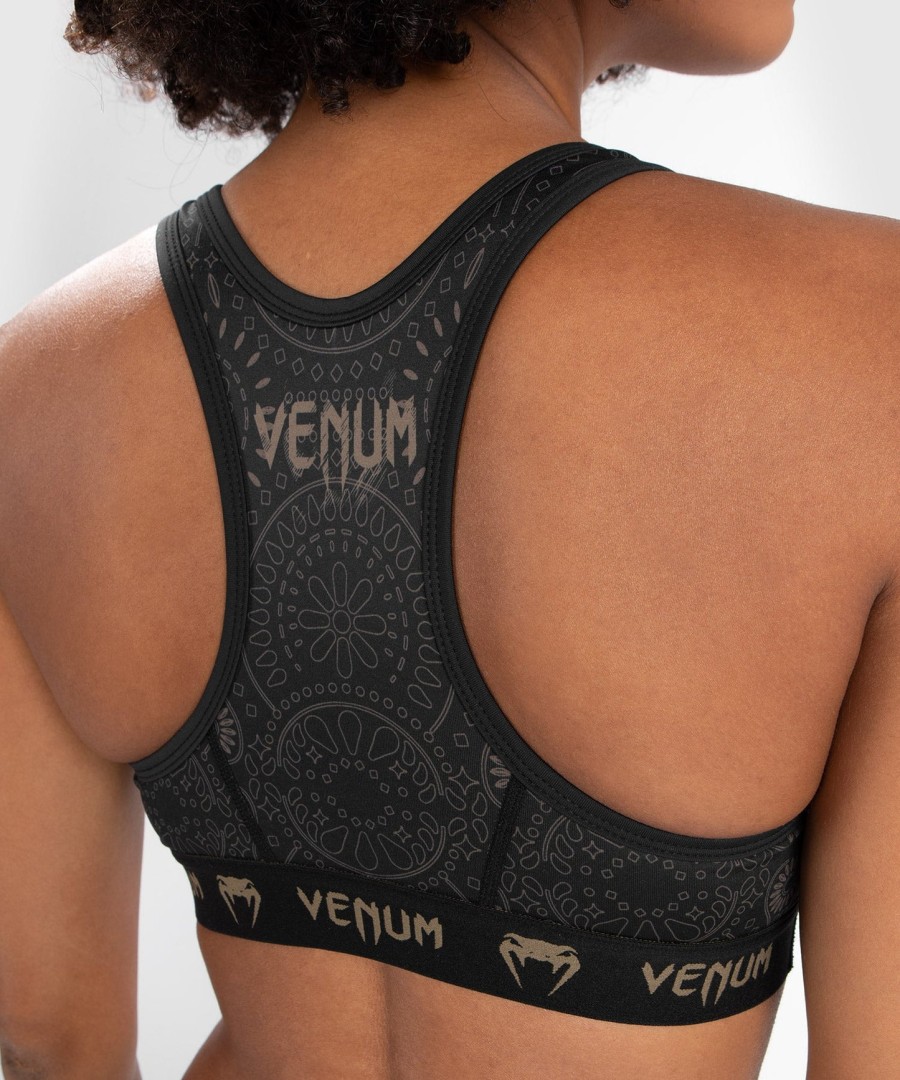 venum dames santa muerte dark side - sportbeha - zwartbruin