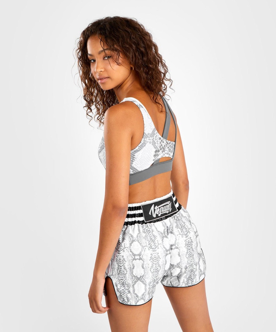 venum witte slang sportbeha voor dames - wit