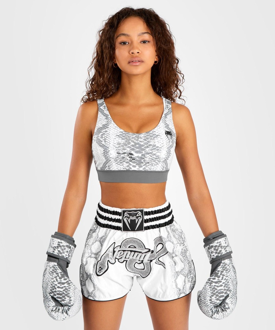 venum witte slang sportbeha voor dames - wit