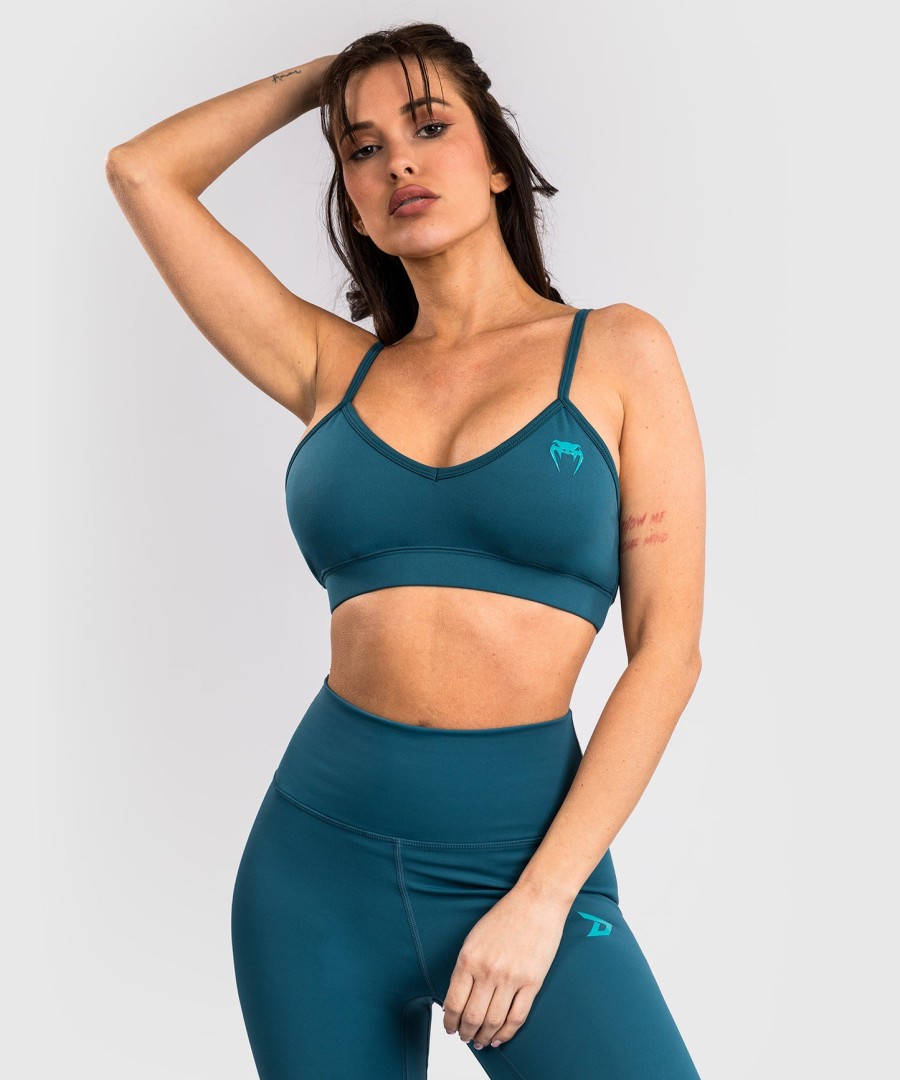 venum x demi dames sportbeha - azur blauw