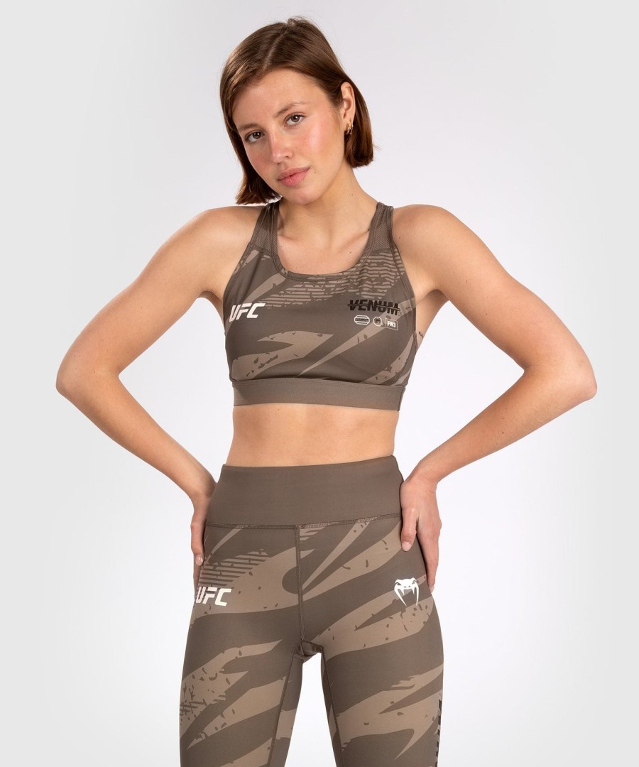 ufc adrenaline by venum fight week sportbeha voor dames - woestijncamouflage
