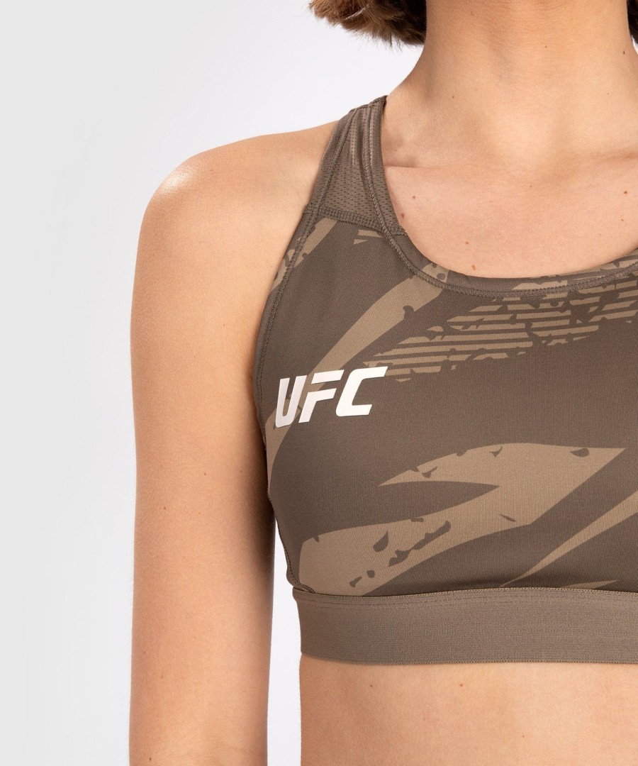 ufc adrenaline by venum fight week sportbeha voor dames - woestijncamouflage