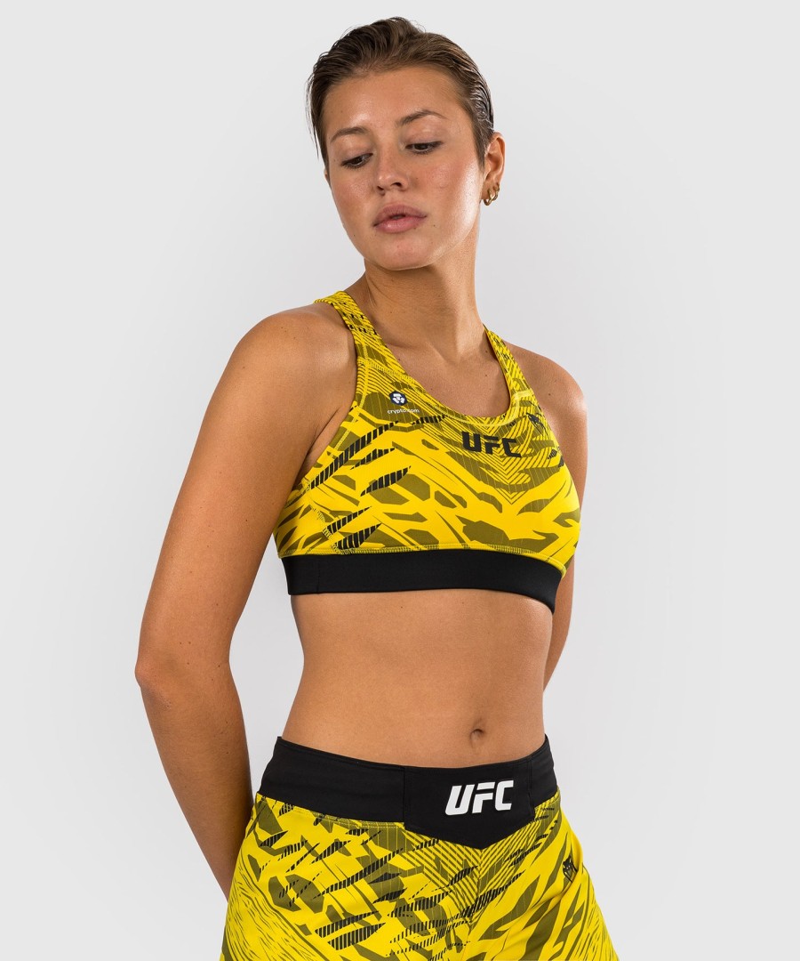 ufc fusion by venum authentic fight night sportbeha voor dames - geel