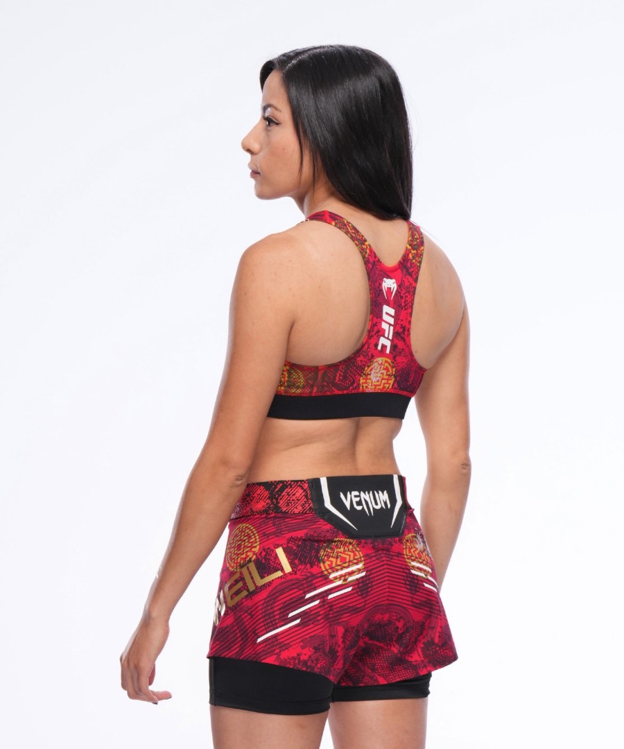 dames ufc unrivaled by venum red zhang weili sportbeha