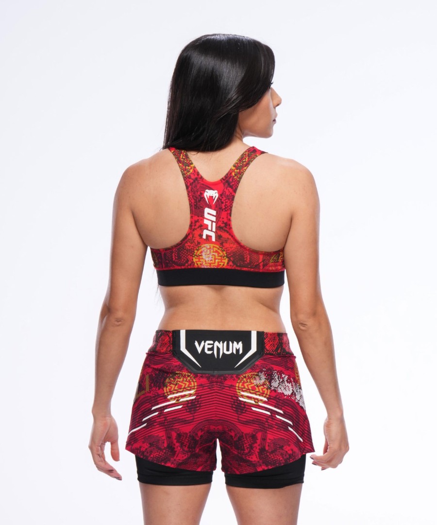 dames ufc unrivaled by venum red zhang weili sportbeha