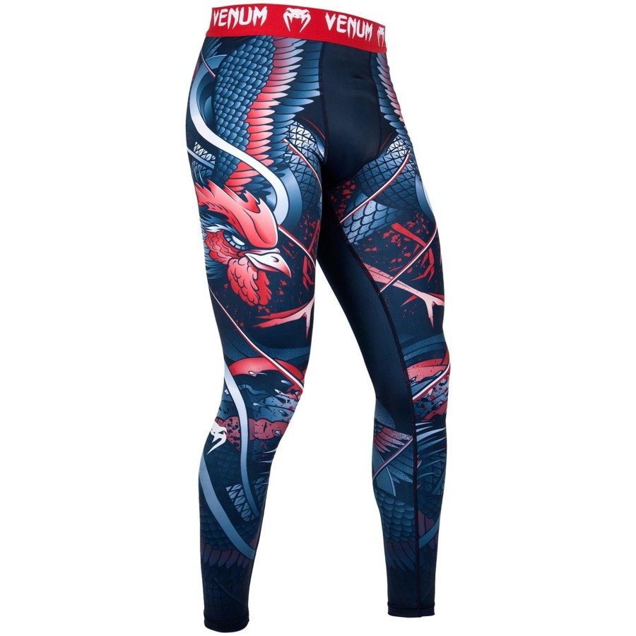 venum rooster compressietights - marineblauworanje