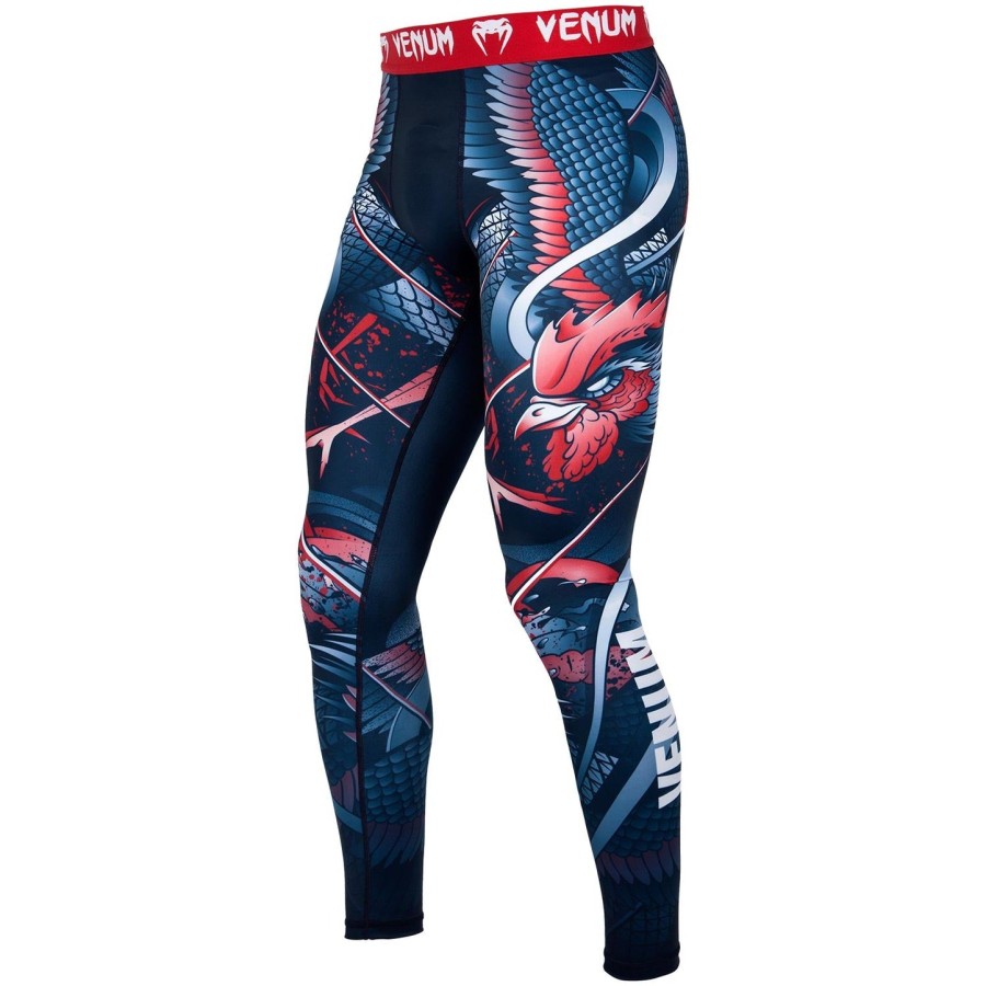 venum rooster compressietights - marineblauworanje