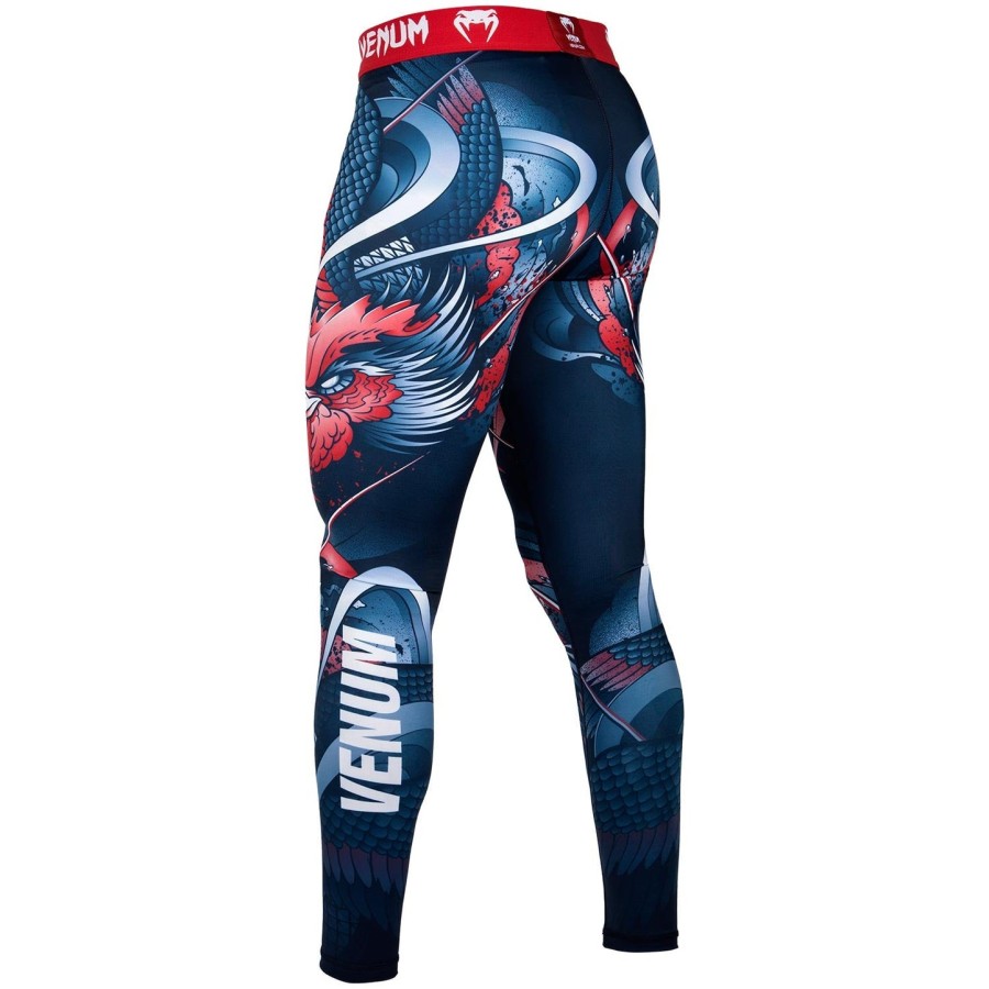 venum rooster compressietights - marineblauworanje