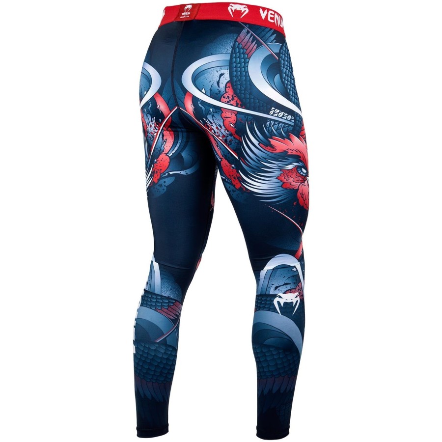 venum rooster compressietights - marineblauworanje