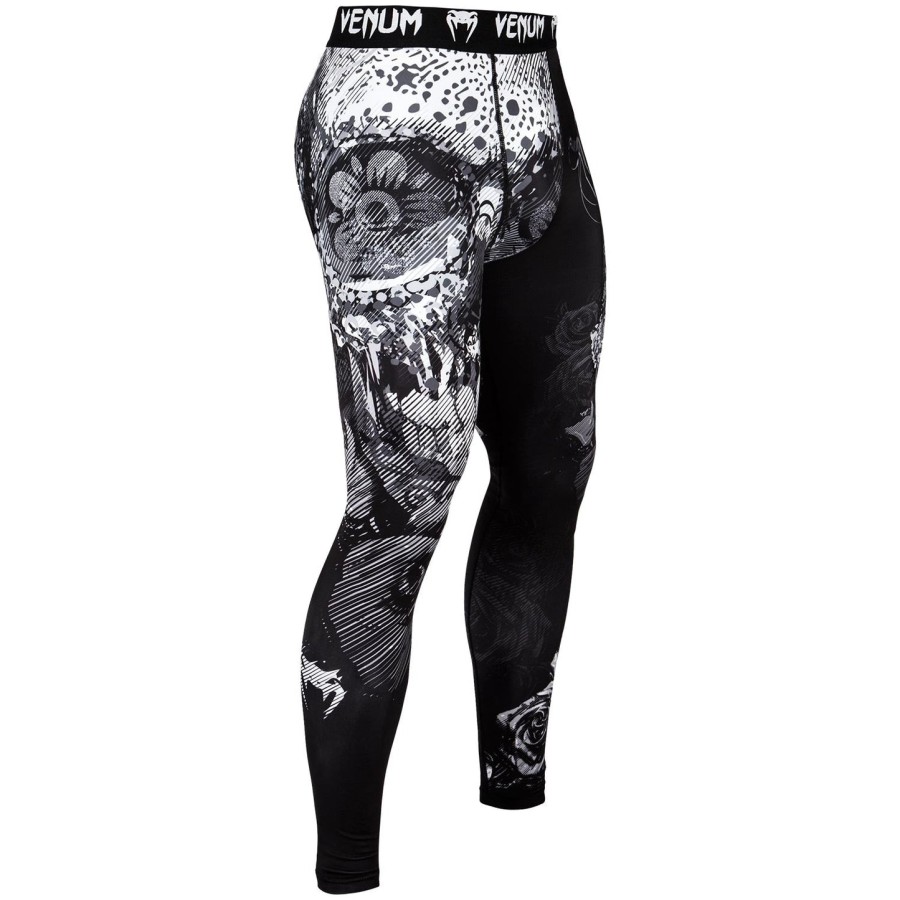 venum santa muerte 3.0 compressietights - zwartwit