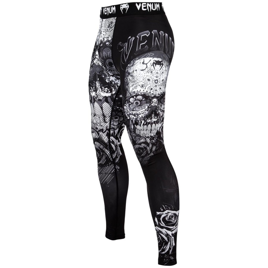 venum santa muerte 3.0 compressietights - zwartwit