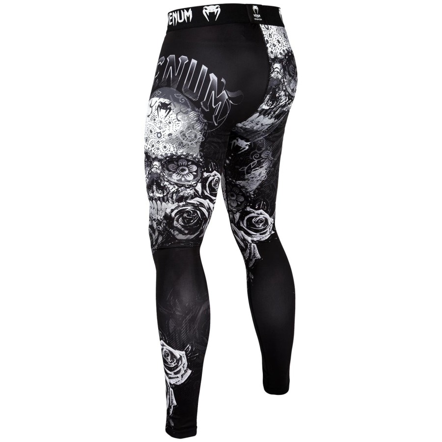 venum santa muerte 3.0 compressietights - zwartwit