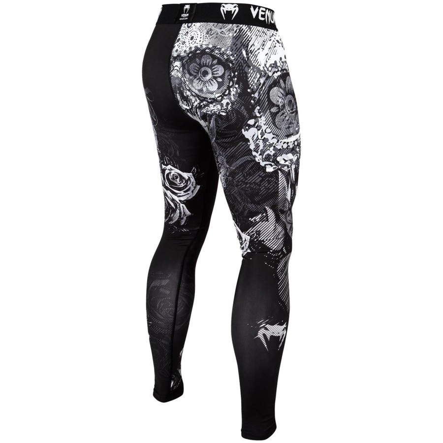 venum santa muerte 3.0 compressietights - zwartwit