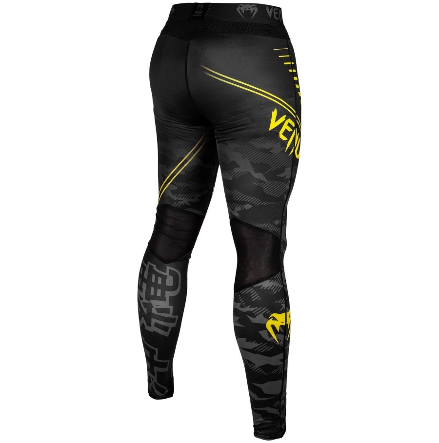 venum okinawa 2.0 compressietights - zwartgeel