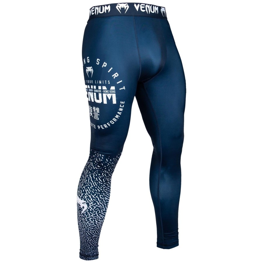 venum signature compressietights - marineblauwwit