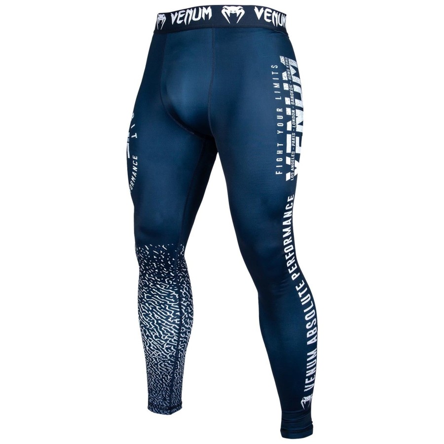 venum signature compressietights - marineblauwwit