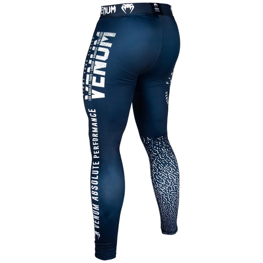venum signature compressietights - marineblauwwit