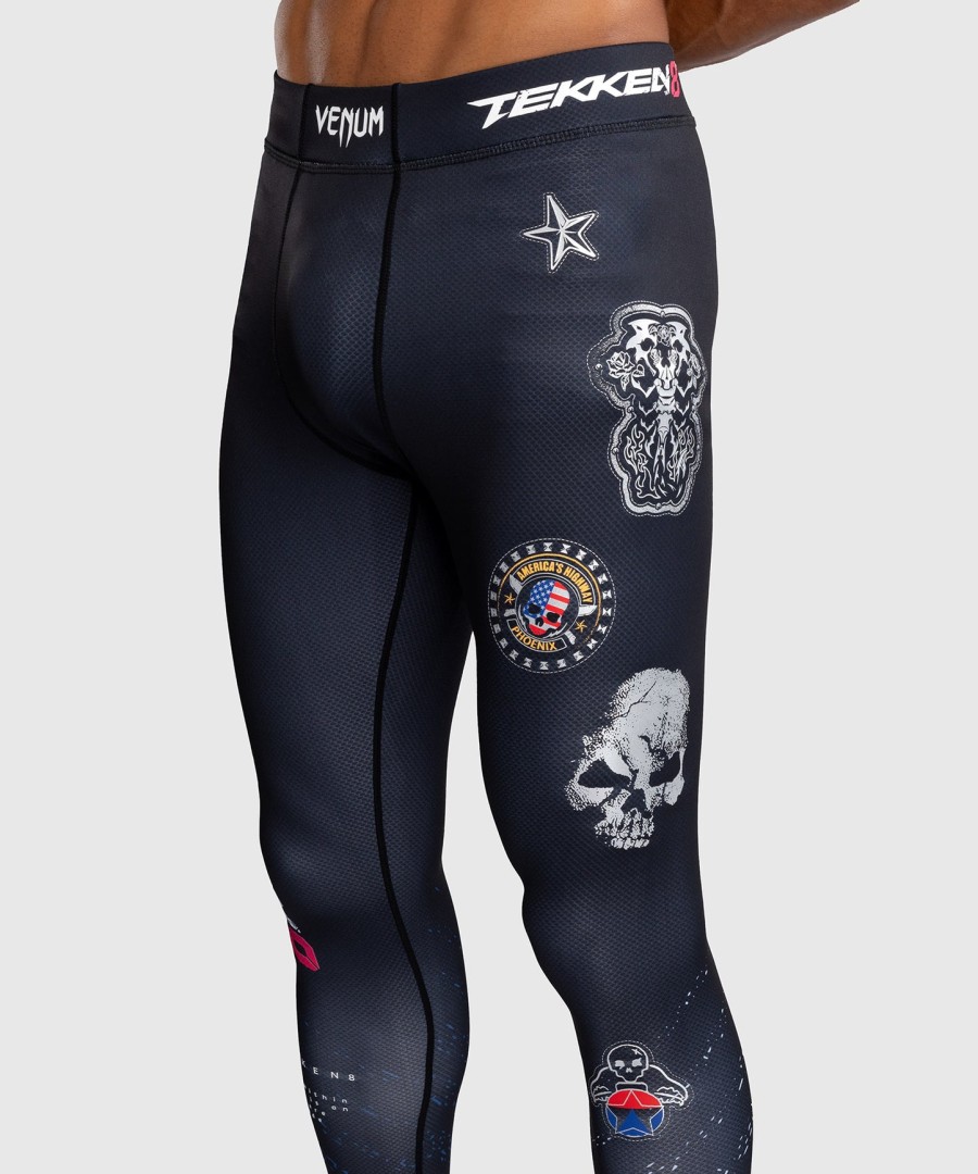 venum x tekken 8 - paul phoenix spats - zwartblauw