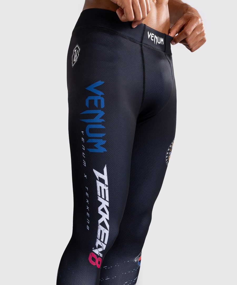 venum x tekken 8 - paul phoenix spats - zwartblauw