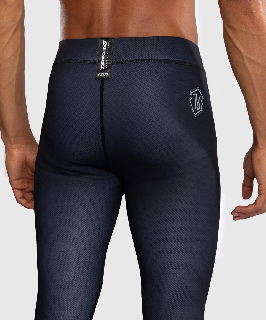 venum x tekken 8 - paul phoenix spats - zwartblauw