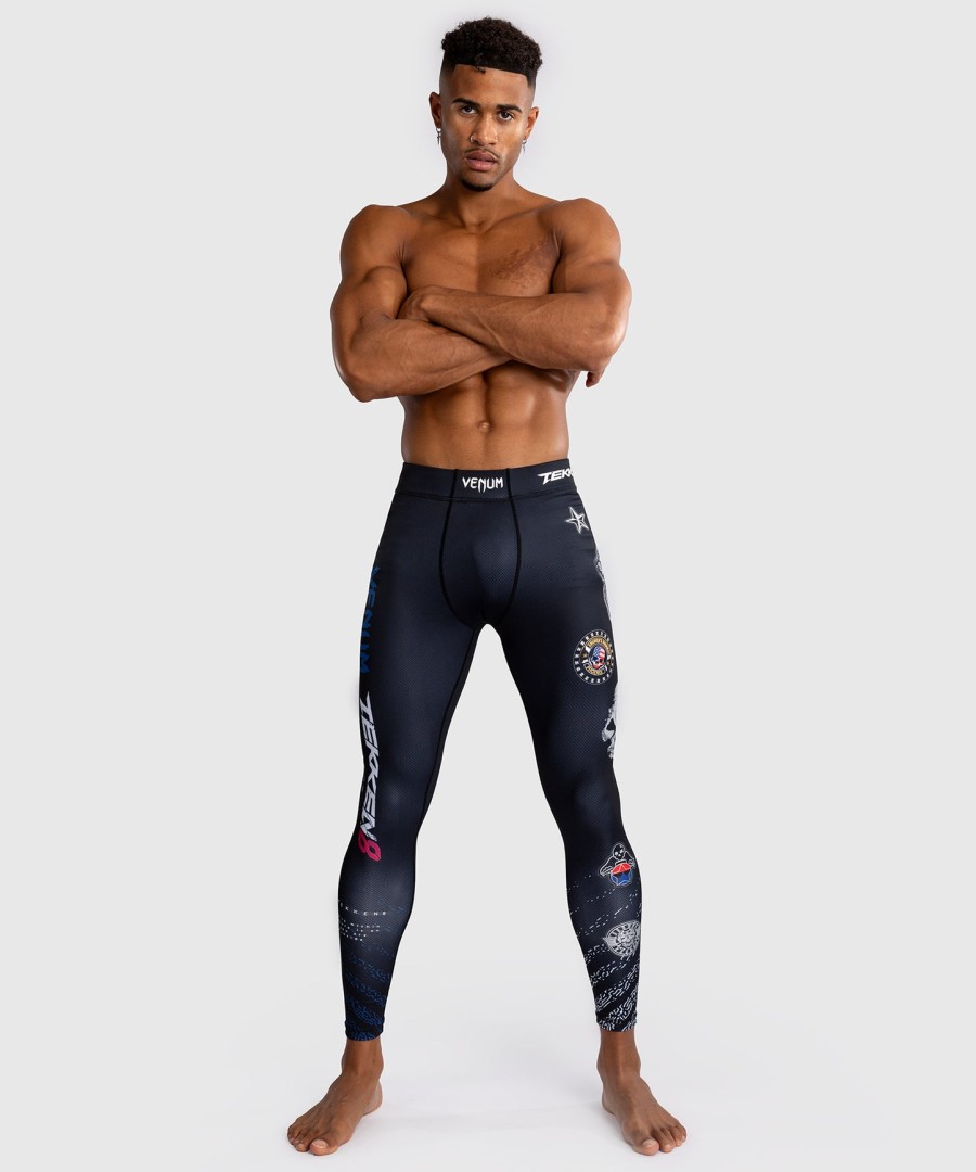 venum x tekken 8 - paul phoenix spats - zwartblauw