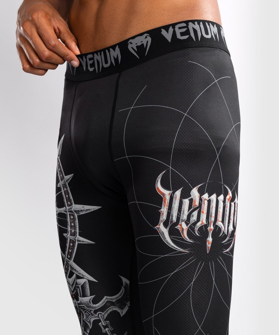 venum gladiator 5.0 heren beenbeschermers - zwartzilver